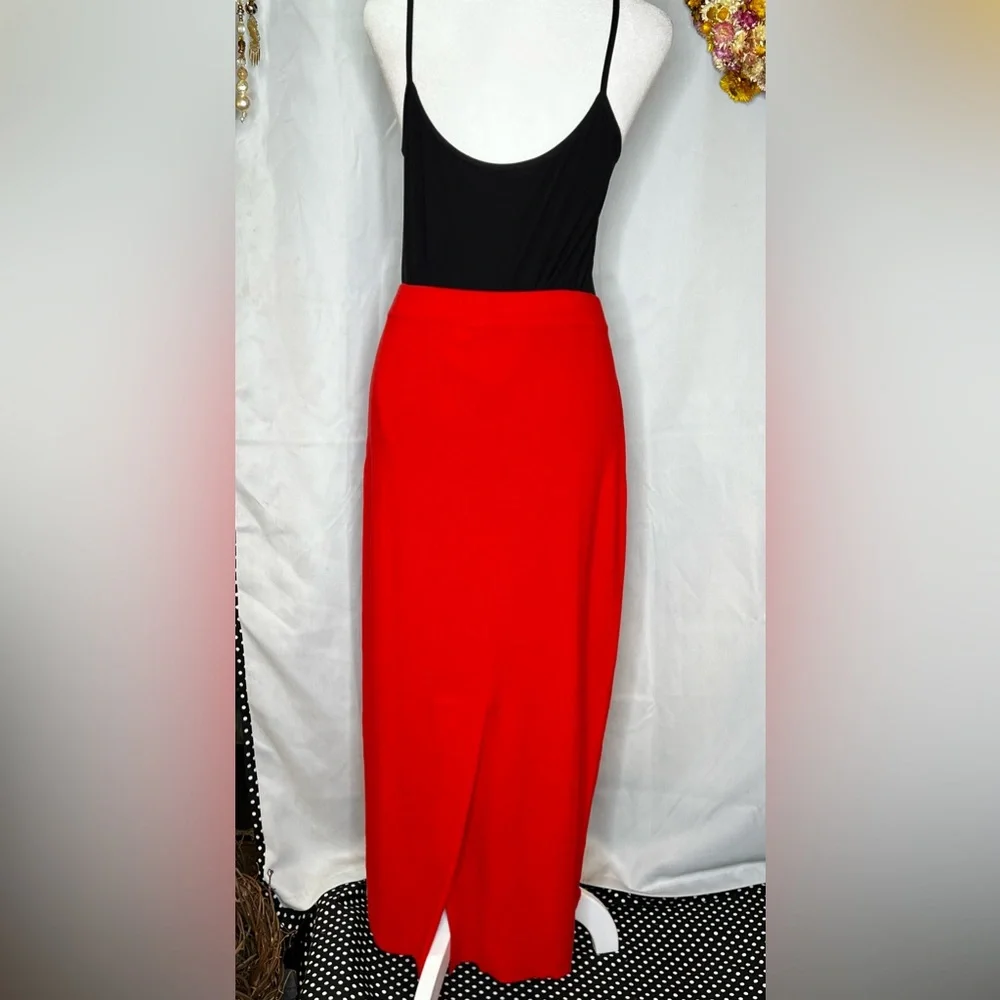 NWT Gretchen Scott Slimming Red Sailor Skirt Size Lg - Picture 10 of 15